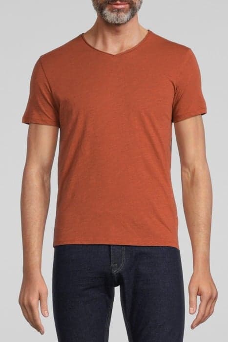 BRICK ESSENTIAL V-NECK T-SHIRT BRICK by IKKS