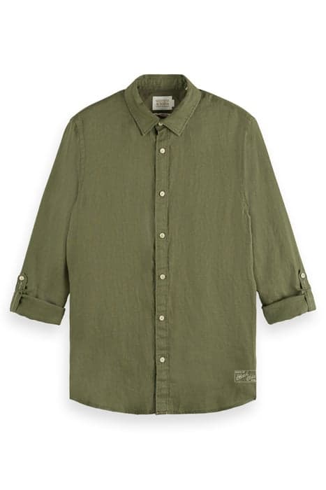 LINEN SHIRT ARMY by Scotch & Soda