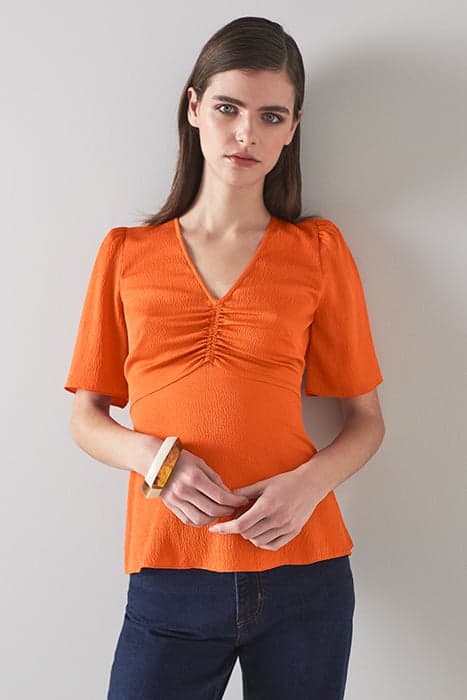 TW GABBI - HAMMERERED SIL ORANGE by LK Bennett