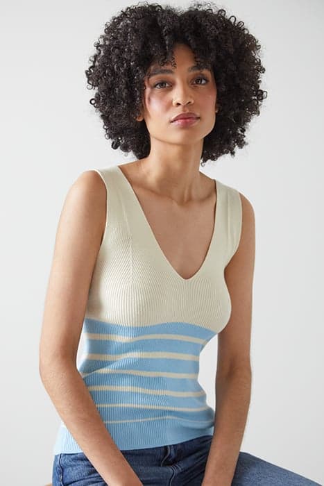 TK AZUL - RIB STRIPE KNIT MULTI by LK Bennett