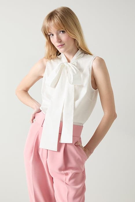 TW FLORIAN TIE BLOUSE WHITE by LK Bennett