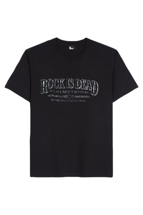 MC ROCK IS DEAD T-SHIRT BLACK WASHED by The Kooples