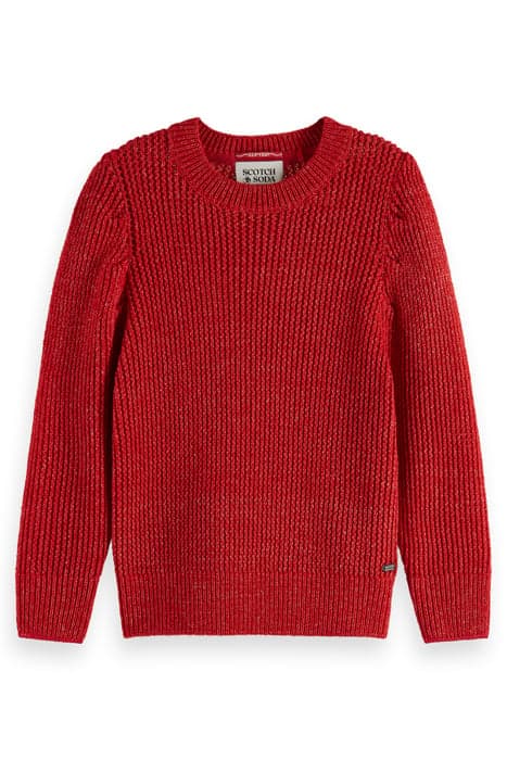 PUFFED SLEEVED PULLOVER LIPSTICK RED by Scotch & Soda