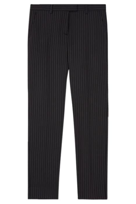 SUIT TROUSERS WITH PIPPING BLACK GREY by The Kooples