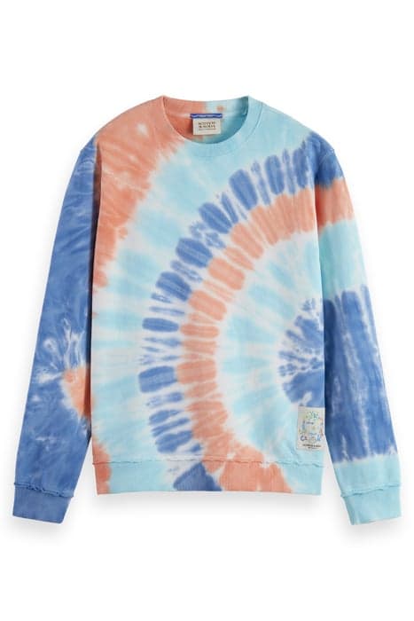 TIE-DYED SWEATSHIRT PINK/ BLUE TIE DYE by Scotch & Soda