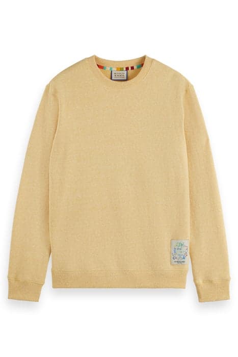 REGULAR FIT MELANGE SWEATSHIRT NAUTICAL YELLOW MELANGE by Scotch & Soda