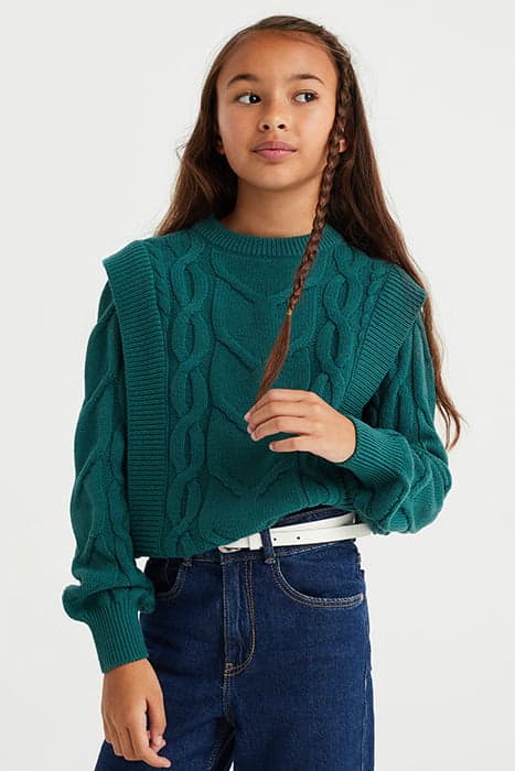 PULLOVER DARK GREEN by WE Fashion