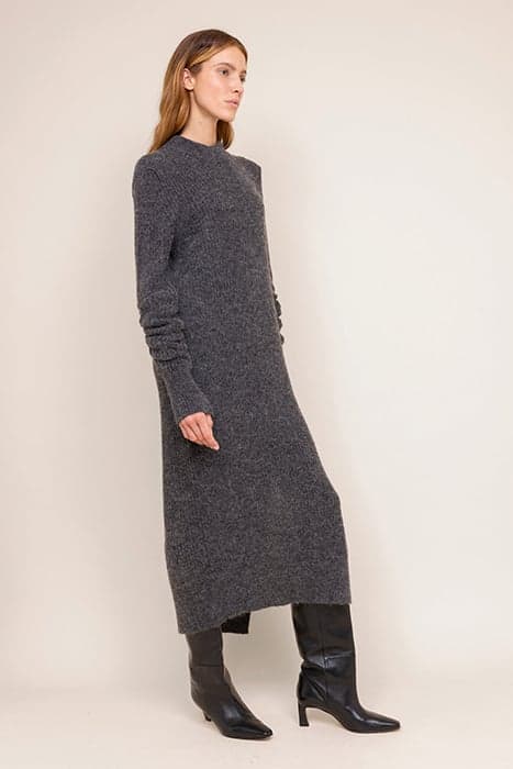 WOOL MAXI DRESS WEATHER GREY by Vanilia