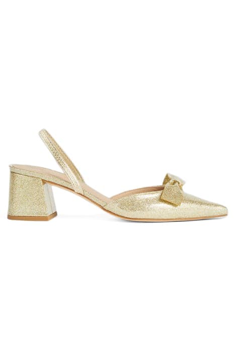 OC CADENCE BOW SLINGBACK GOLD by LK Bennett