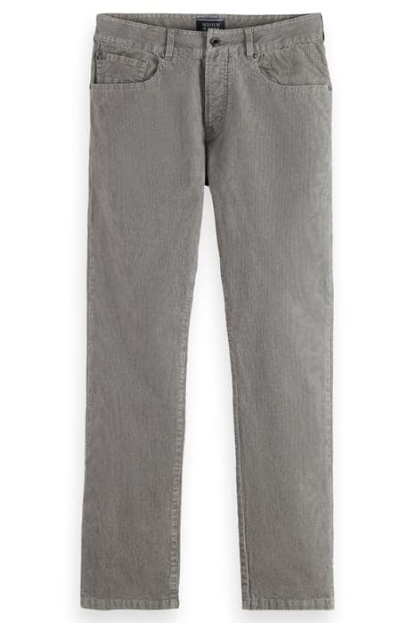 RALSTON - REGULAR SLIM-FIT WASHED CORDUROY PANTS SEAL GREY by Scotch & Soda