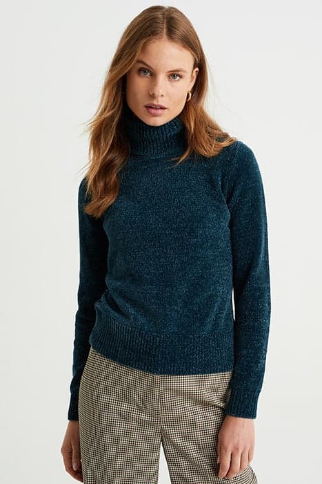 KNITTED PULLOVER PETROL by WE Fashion