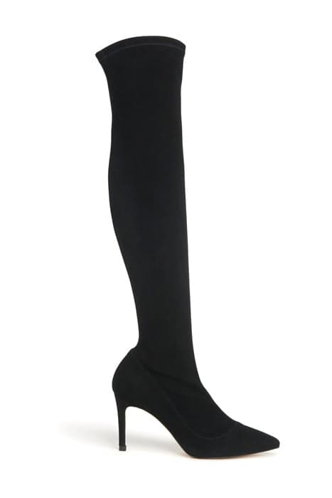 BLAKE STRETCH SUEDE KNEE BLACK by LK Bennett