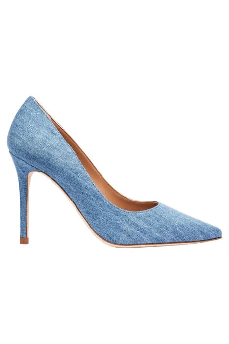 CC FERN POINTED TOE BLUE DENIM by LK Bennett