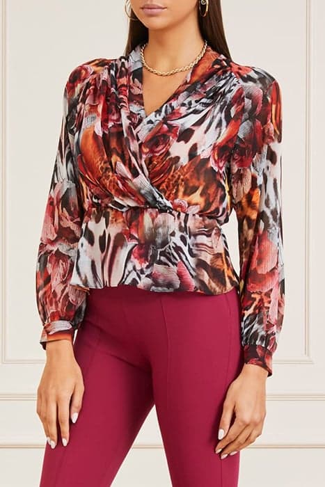 LEOPARD ROSE BLOUSE LEOPARD ROSE PRINT by Marciano by Guess