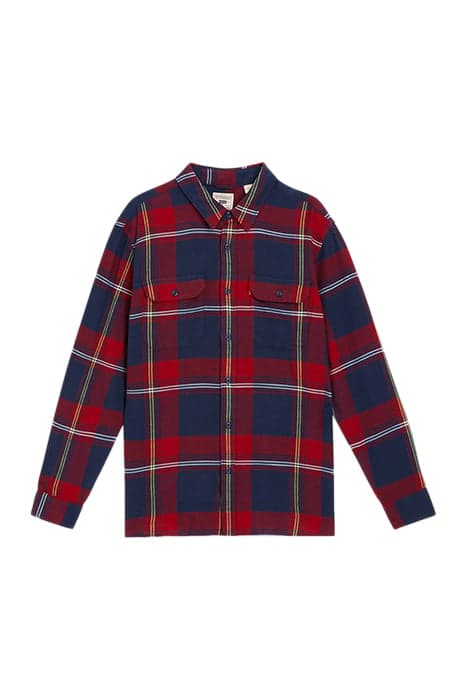 JACKSON WORKER GUNNAR PLAID RHYTHMIC RED by Levi's