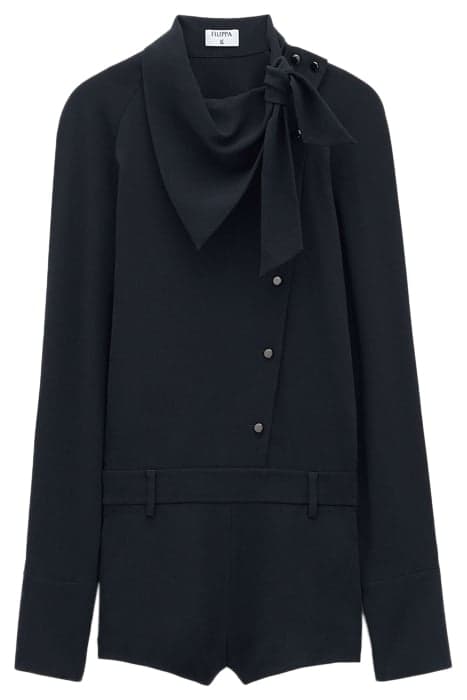 SCARF NECK JUMPSUIT BLACK by Filippa K