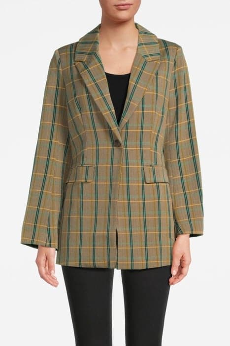 MAVE CHECK BLAZER DARK SANDELWOOD CHECK by Another Label