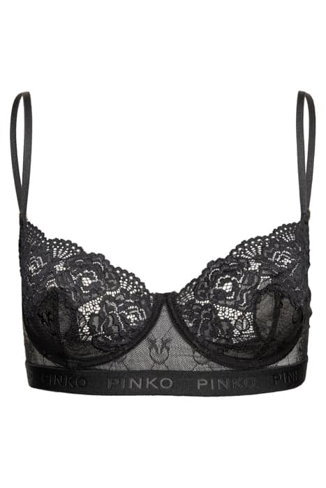 REGAN REGGISENO PIZZO INDEMAGLIATO JACQUARD C/LOGO BLACK by PINKO