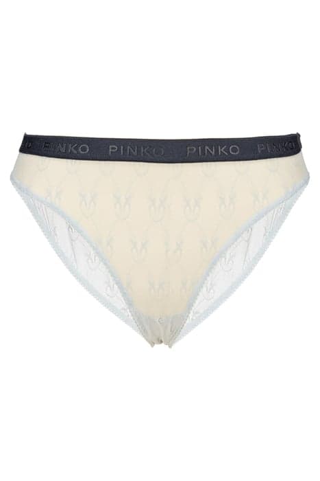 SENZA PAROLE 2 SLIP PIZZO INDEMAGLIATO JACQUARD C/LOGO AZURE by PINKO