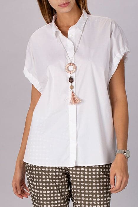 OVERSIZED SHIRT WITH BOWS WHITE by River Woods