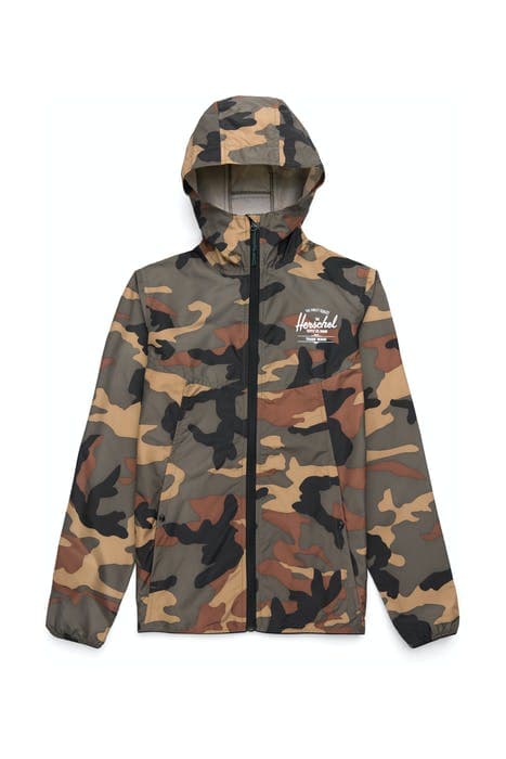 VOYAGE | WIND JACKET WOODLAND CAMO/WHITE by Herschel