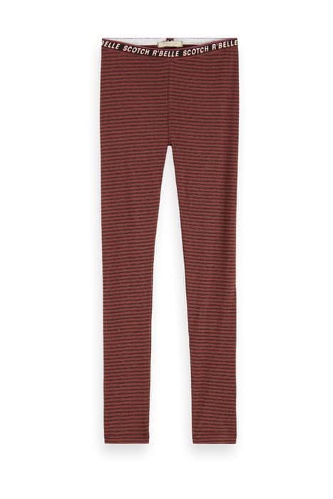 LEGGING WITH LUREX STRIPES AND BRANDED WAISTBAND COMBO B by Scotch & Soda