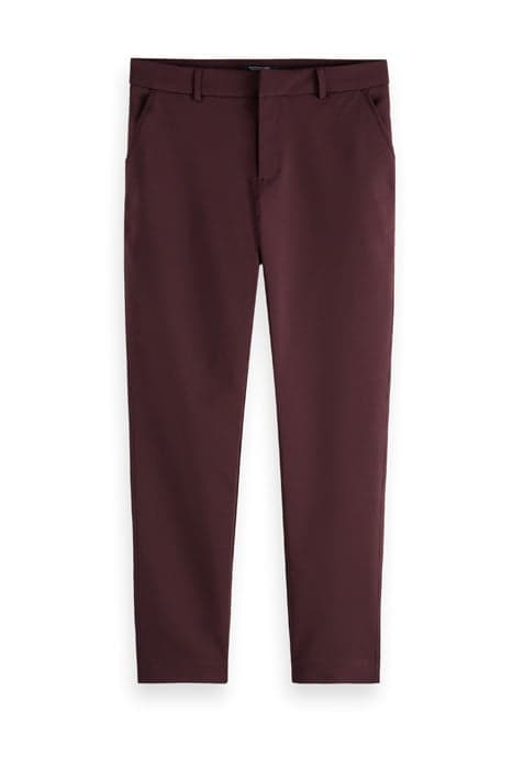 STRETCH TAILORED PANTS WITH BINDING WINE by Scotch & Soda