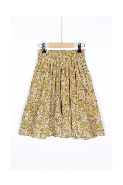 GIRLS LIEN PAISLEY SKIRT STRAW by BY-BAR