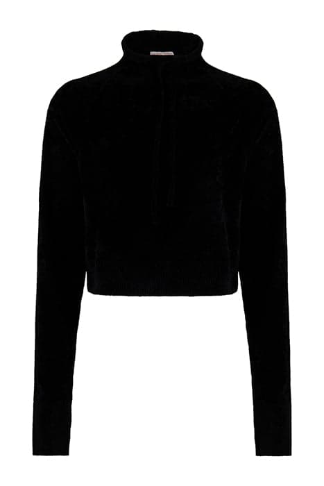 VELVET KNIT WARM-UP SWEATER BLACK by Filippa K