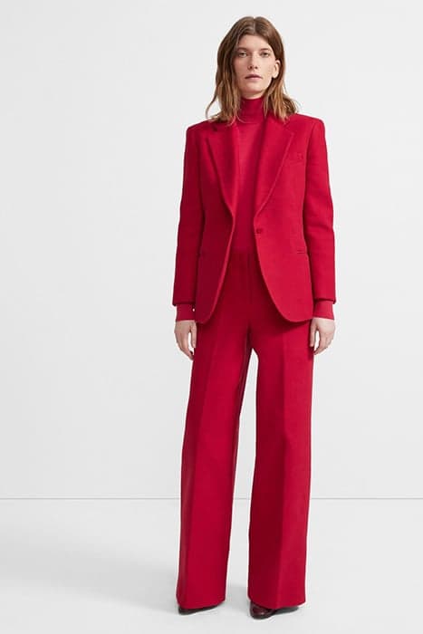 CINCHED BLAZER.MOLES CRIMSON by THEORY