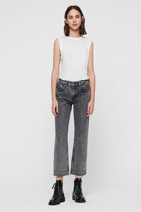 AVA STUD HEM JEAN WASHED BLACK by AllSaints