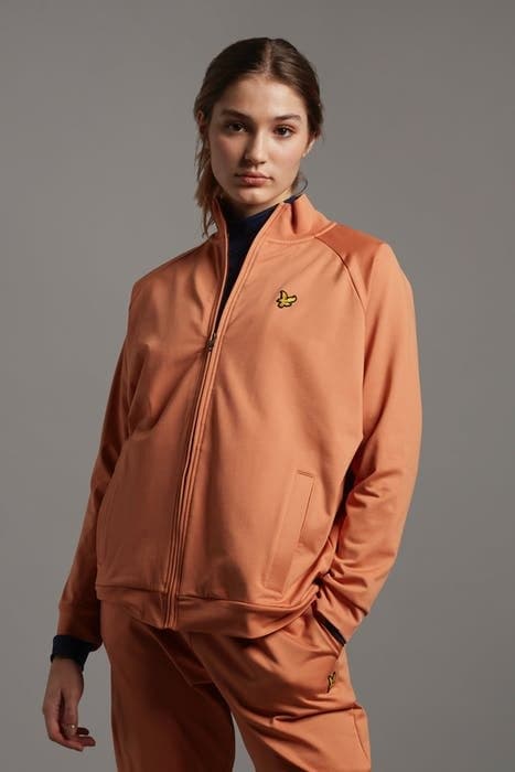 OVERSIZED TRICOT FUNNEL NECK DUSK ORANGE by Lyle & Scott