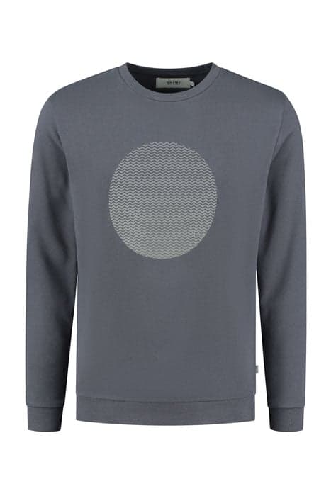 MEN SWEATER GRADIENT DOT DUSTY ANTHRACITE GREY by Shiwi