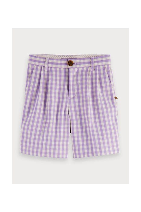 LONGER LENGTH SHORTS IN YARN DYE CHECK COMBO K by Scotch & Soda