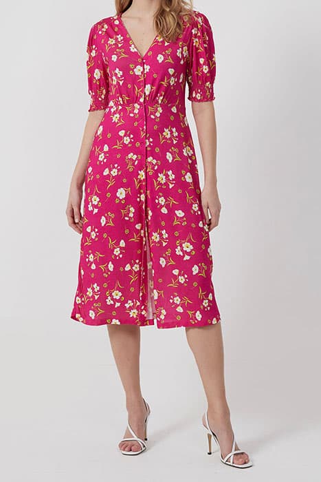 SHANITI MEADOW JERSEY TEA DRESS VERY BERRY MULTI by French Connection