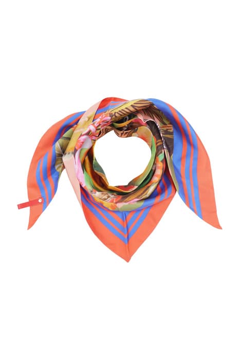 TRIANGLE SCARF ORANGE SILK by Mucho Gusto