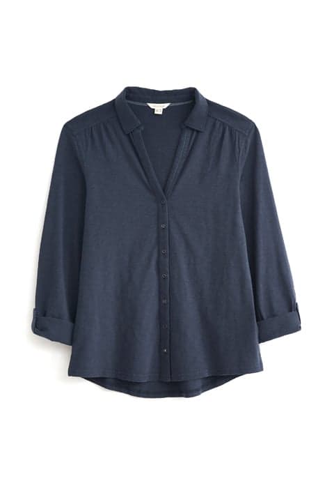 ANNIE PRINT JERSEY SHIRT FRENCH NAVY by White Stuff