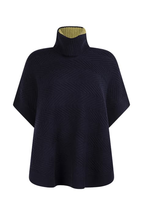 FERN KNITTED PONCHO DARK NAVY by White Stuff