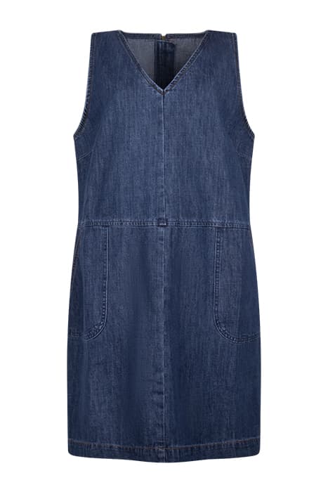 PIPPA DENIM PINAFORE DRESS MID DENIM by White Stuff