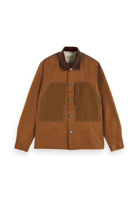 MIX & MATCH CANVAS WORKER JACKET COMBO A by Scotch & Soda