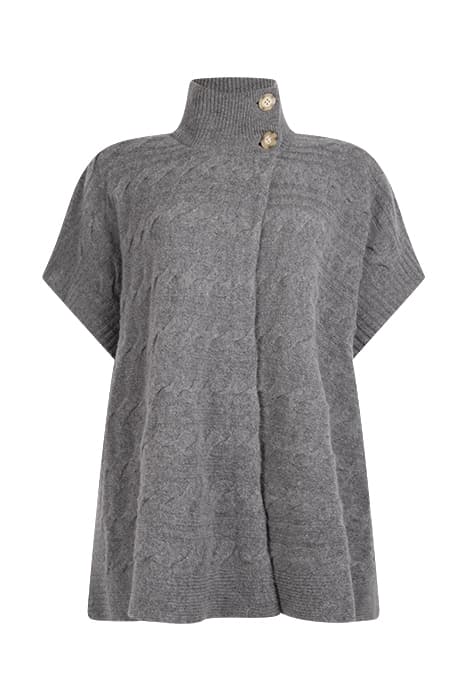 IVY CABLE PONCHO MID GREY by White Stuff