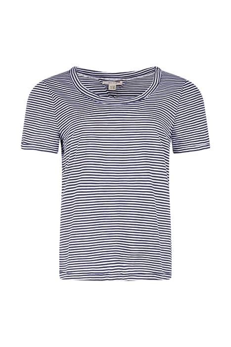 SHORT SLEEVE VERONICA TEE NAVY MULTI by White Stuff