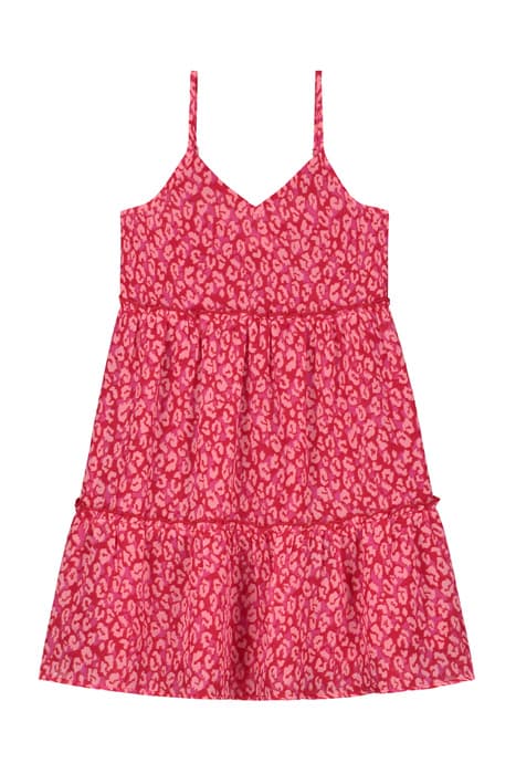 GIRLS JAKARTA DRESS TROPICAL TIGER CHILI RED by Shiwi