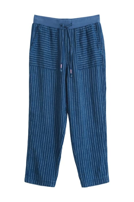 EFFIE LINEN TROUSER BLUE MLT by White Stuff