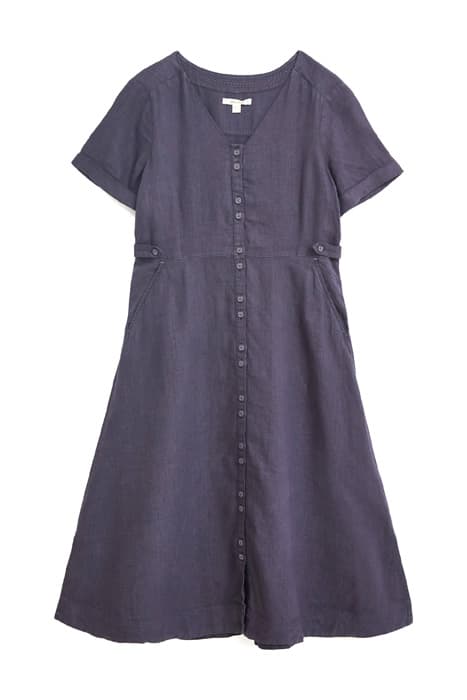 IVY LINEN MIDI DRESS DUS PURPLE by White Stuff