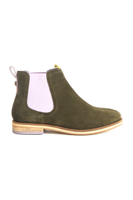 FLORA SUEDE CHELSEA BOOT KHAKI GRN by White Stuff