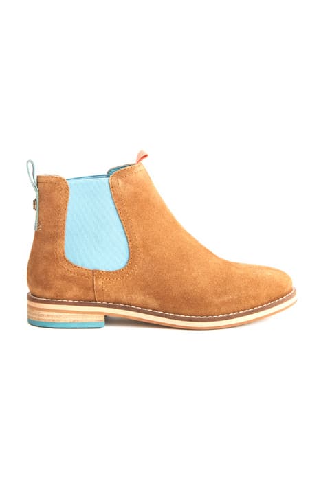 FLORA SUEDE CHELSEA BOOT MID TAN by White Stuff