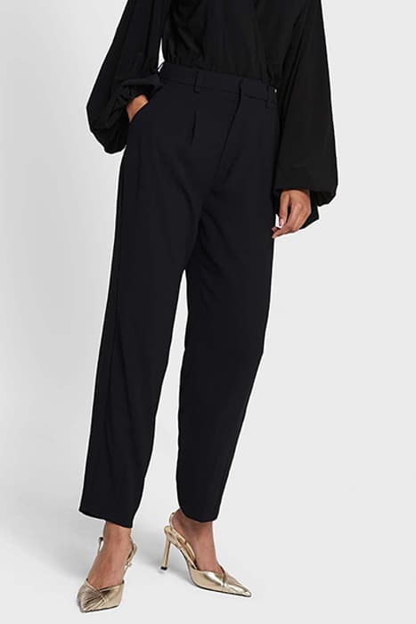 LADIES WOVEN FLOWY CREPE PANTS BLACK by Alix The Label