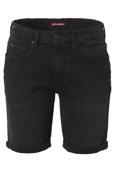 SHORT BLACK DENIM STRETCH RESPONSIBLE CHOICE BLACK DENIM by No Excess