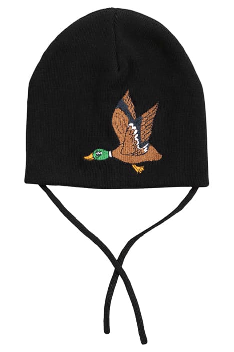 DUCK PATCH HAT BLACK by Mini Rodini